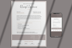 Client Invoice Template Photoshop