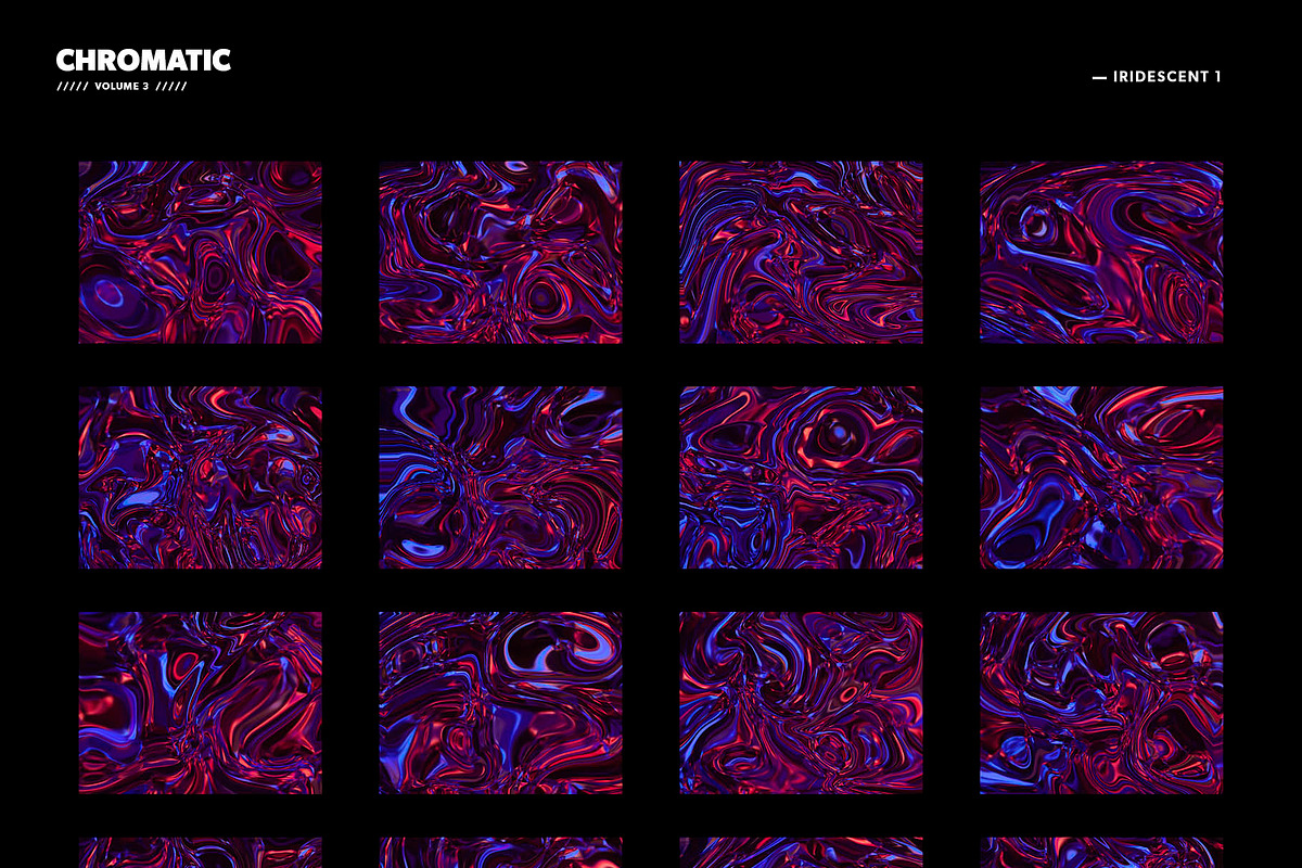 CHROMATIC - Liquid metal backgrounds, a Background Graphic by RAWSTR (Photo 3 of 12)