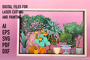 plant laser cut files, an Object Graphic by HelloWood (Thumbnail 1 of 4)