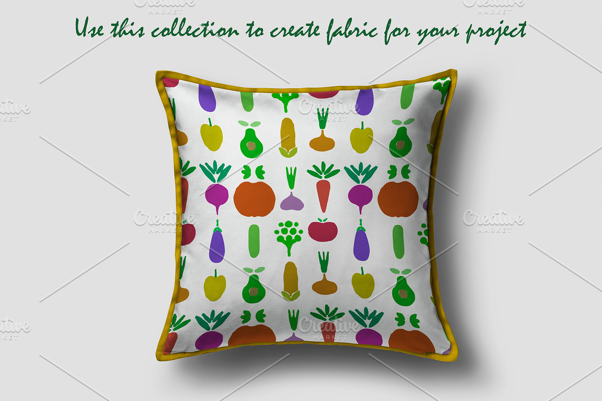 Vegan Food | Patterns and more, a Food Illustration by Retro Graphic Box (Photo 4 of 9)