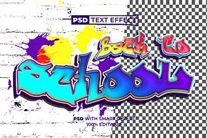 Graffiti Text Effect Back To School