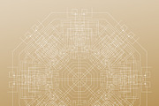 Bundle of 7 golden backgrounds, a Decorative Illustration by VectorShop (Thumbnail 7 of 7)
