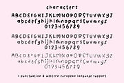 Joyful Joyful Sans, a Handwritten Font by Beck McCormick (Thumbnail 11 of 11)
