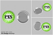Pin Badge Mockup, a Merchandise Mockup by Unerispace (Thumbnail 1 of 5)