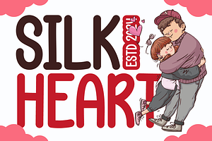 Silk Heart - Lovely Display Font