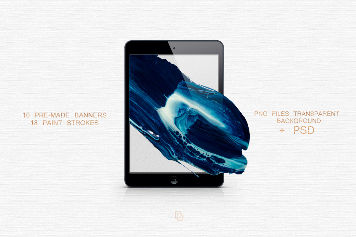Blue Marbled; Pre-made banners, an Object Graphic by DigitalDream (Photo 2 of 7)