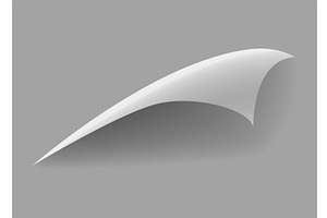 Curled paper corner. Curve, an Object Illustration by Things for designers