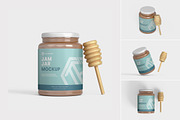 Honey Jar Mockup, a Packaging Mockup by tiyasprabawa (Thumbnail 1 of 5)