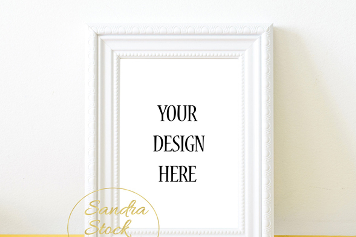 White Frame Mockup, a Print Template by Papaya Craft (Photo 2 of 2)