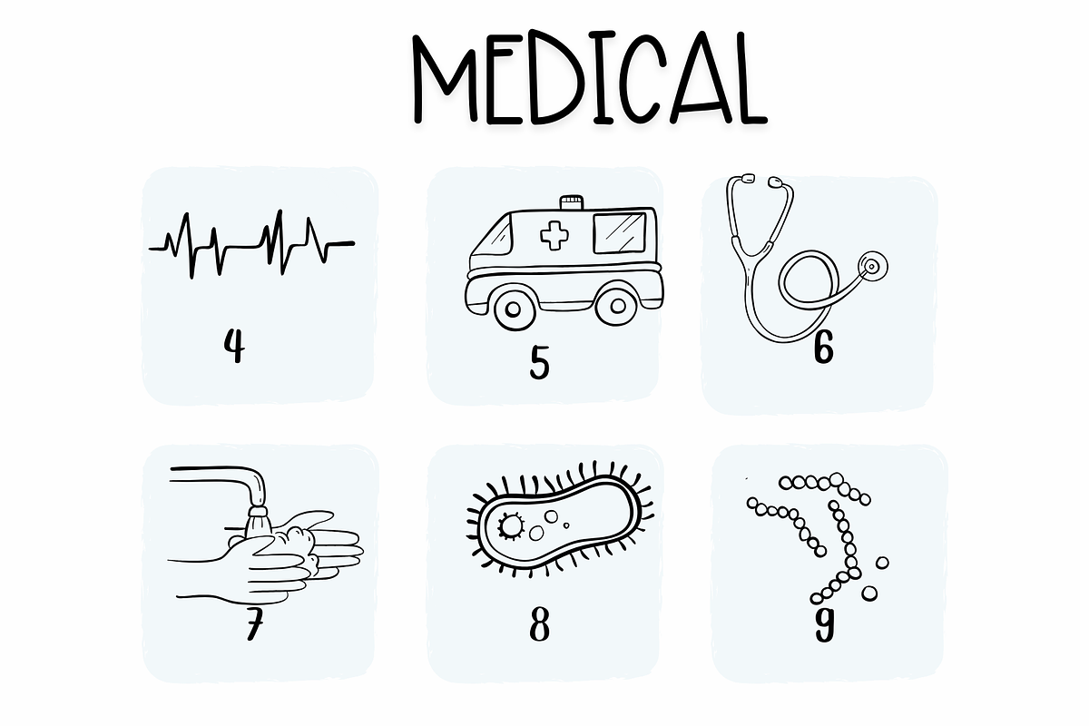 Medical |Symbols Fonts, a Symbol Font by Sirinart (Photo 8 of 12)