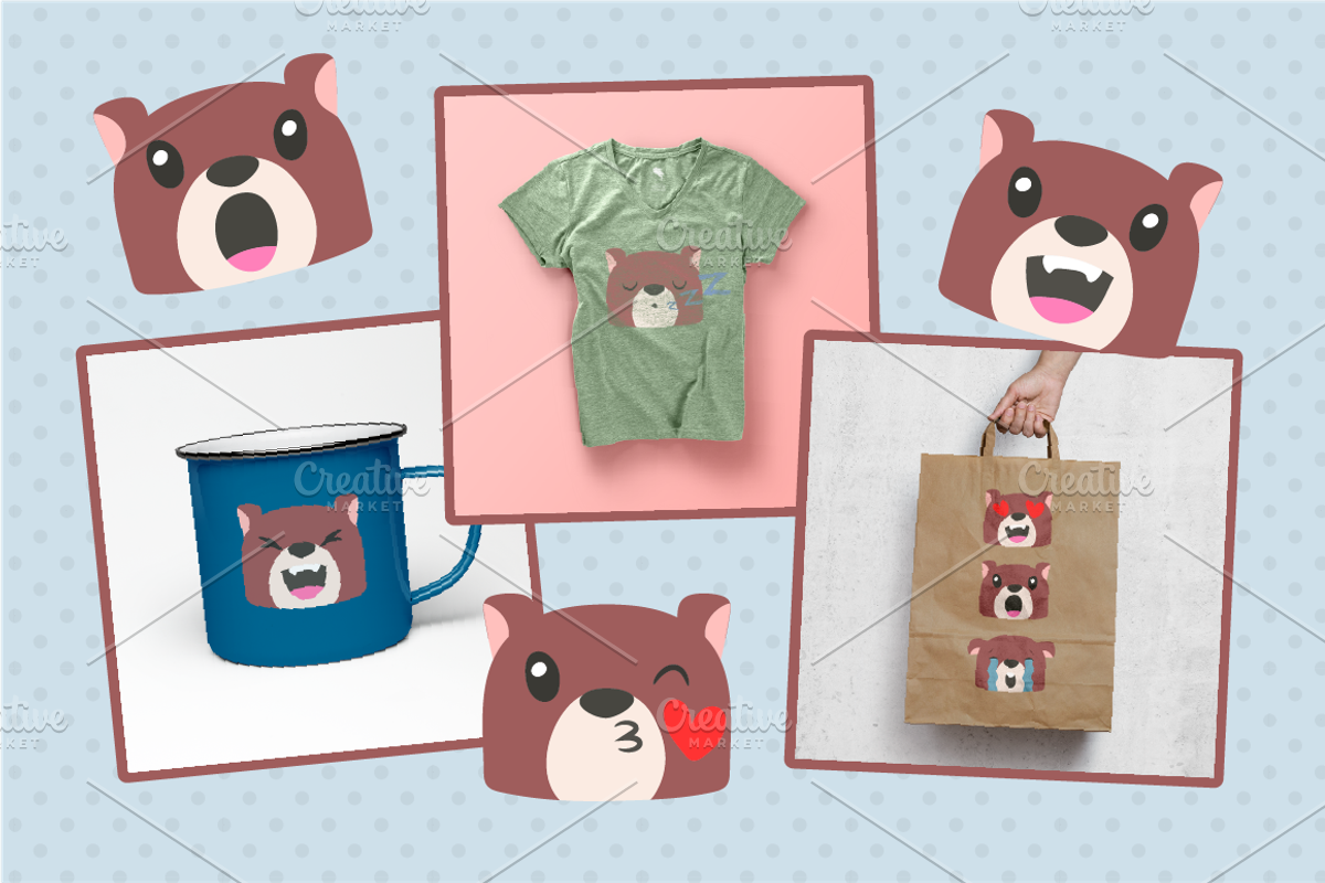 Bear Emojis, an Emoji Icon by NatBurger (Photo 3 of 4)