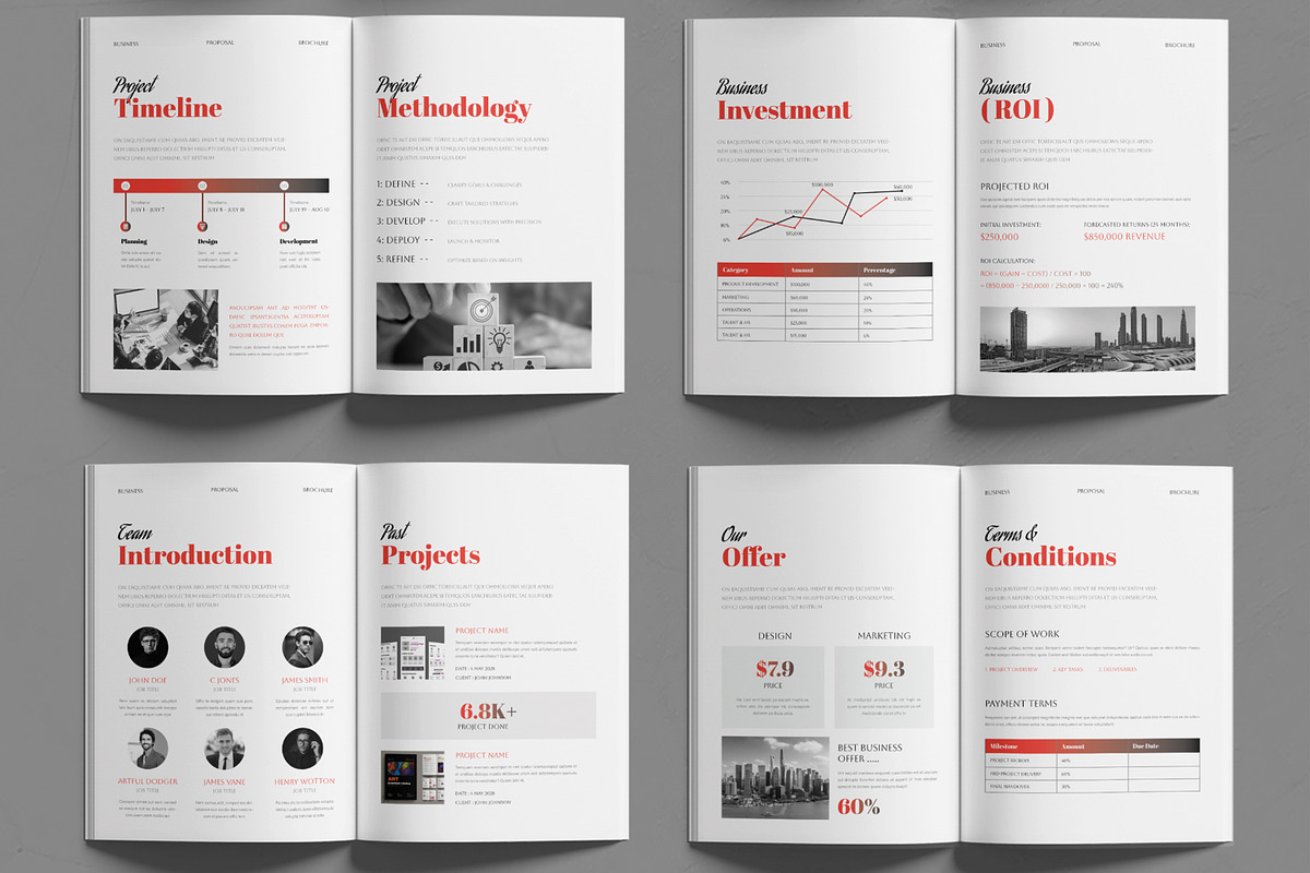Minimal Business Proposal Layout preview 3