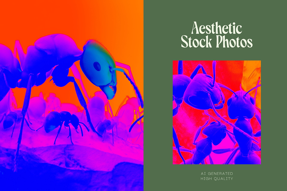 30 Psychedelic Ant Backgrounds, an Animal Illustration by Incomelion (Photo 10 of 11)
