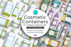 Cosmetic Container Mockups For Canva