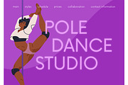 Pole dance classes, web backgrounds, a Background Graphic by Good Studio (Thumbnail 2 of 9)