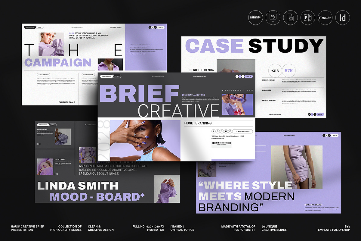 Creative Brief Presentation Template, a Presentation Template by TemplateFolio-Shop (Photo 1 of 11)