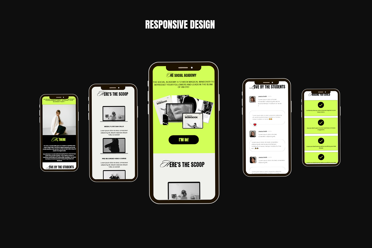 Bold Sales Page Template for Coaches, a Landing Page Template by Row Creative (Photo 4 of 9)