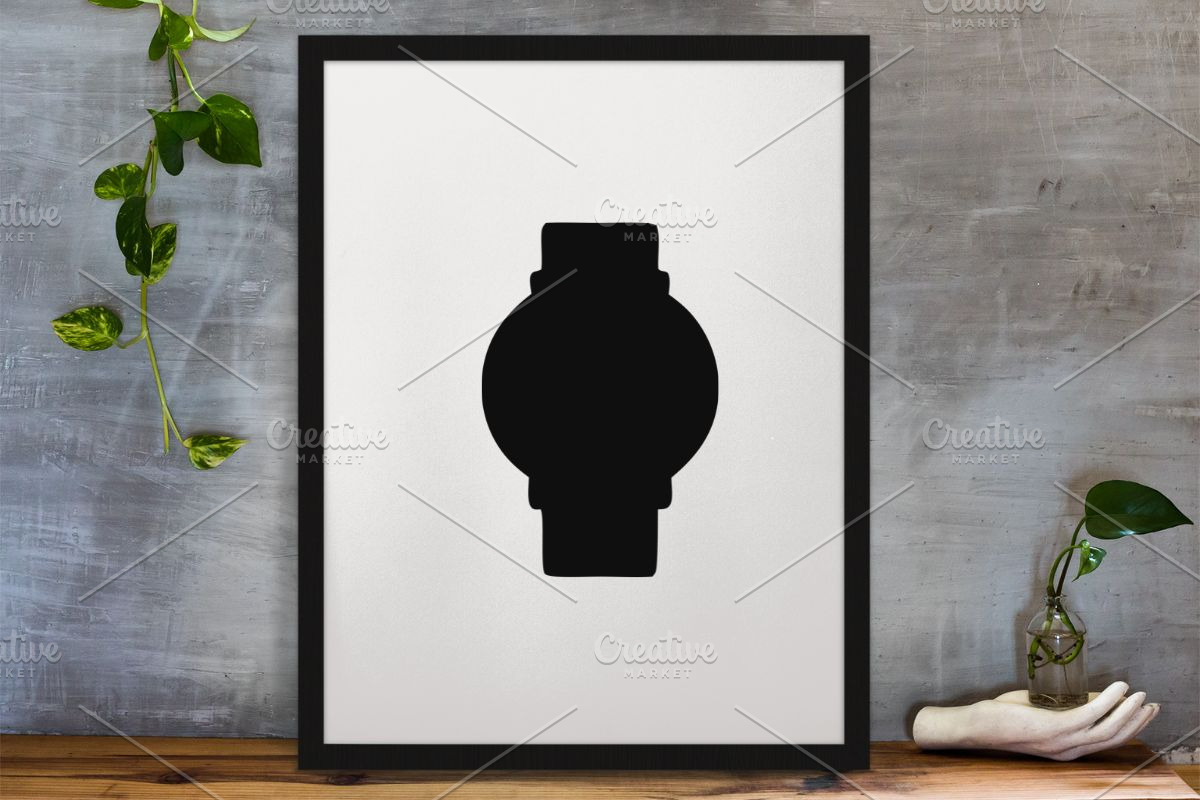 Watch Silhouette SVG, a Technology Illustration by newminddesign (Photo 3 of 3)