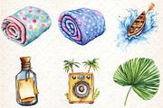 Summer Beach Fun Clipart Set, an Illustration by Libby Wishes (Thumbnail 3 of 6)