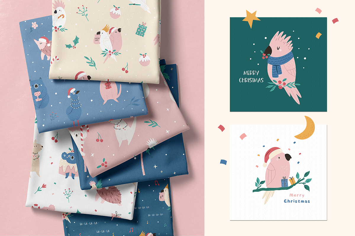 Australian Christmas Greeting Set, an Animal Illustration by danceyourlife (Photo 7 of 12)