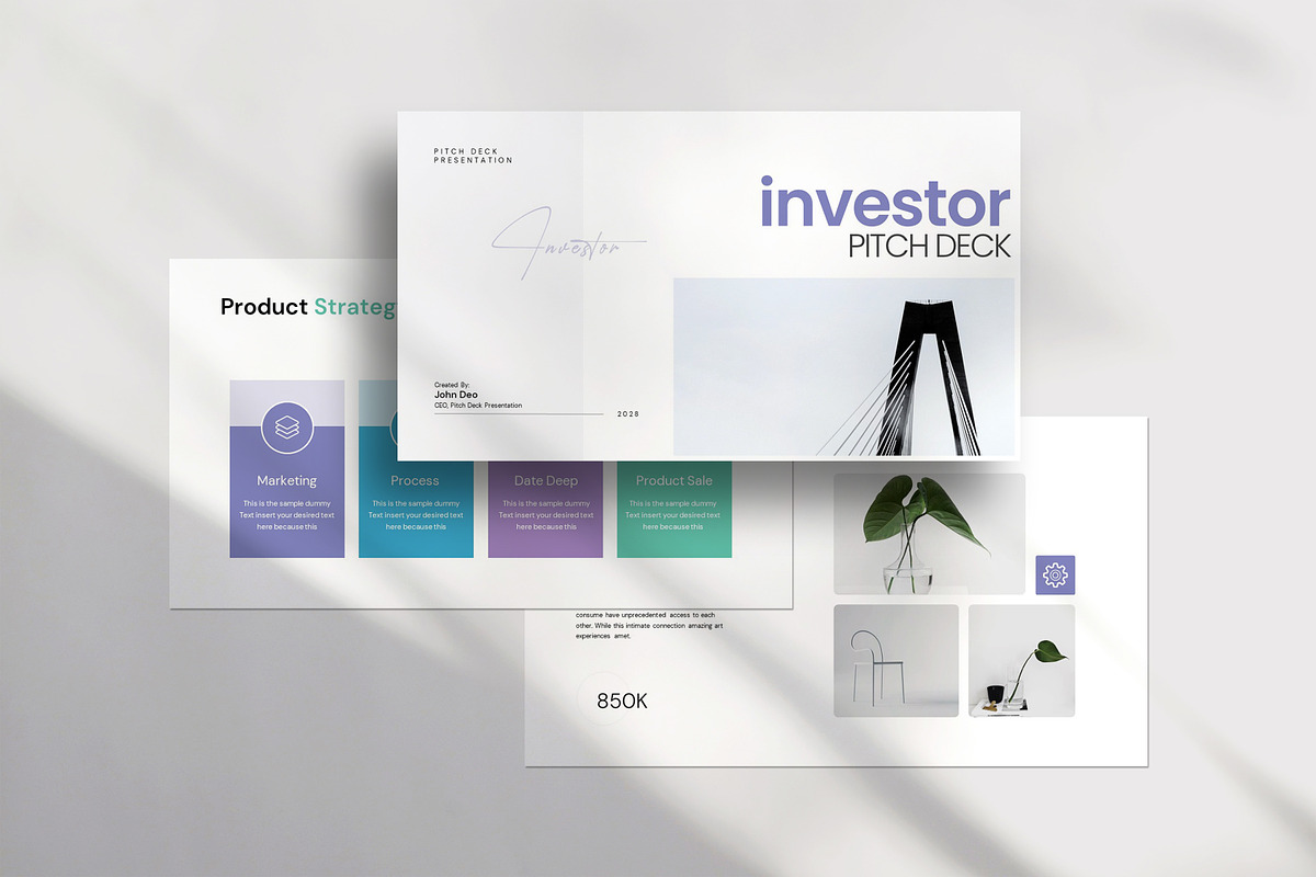 Investor Pitch Deck Template, a Presentation Template by evgenystudio