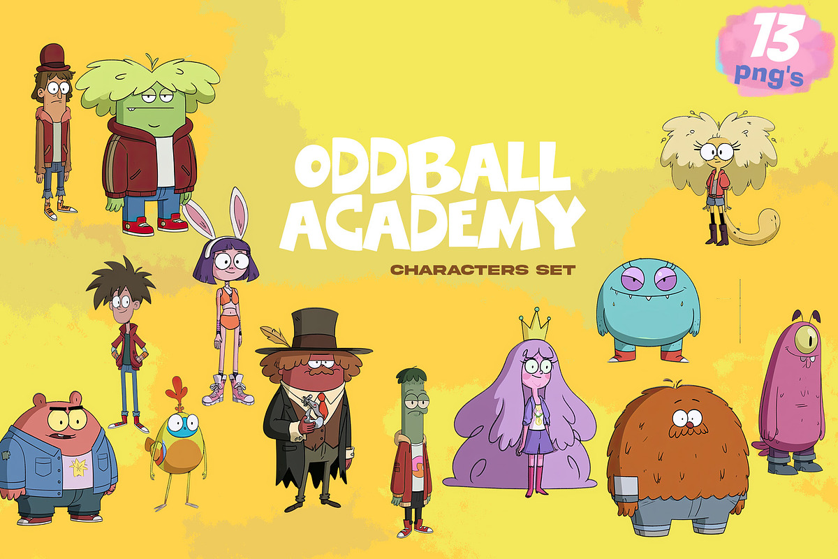ODDBALL ACADEMY PNG SET, a Person Illustration by XiXong STUDIO (Photo 1 of 6)