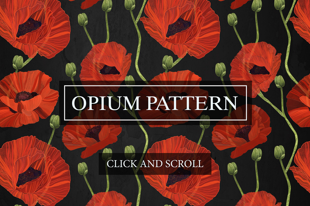 OPIUM PATTERN, a Pattern Graphic by ANAKOTO (Photo 10 of 14)