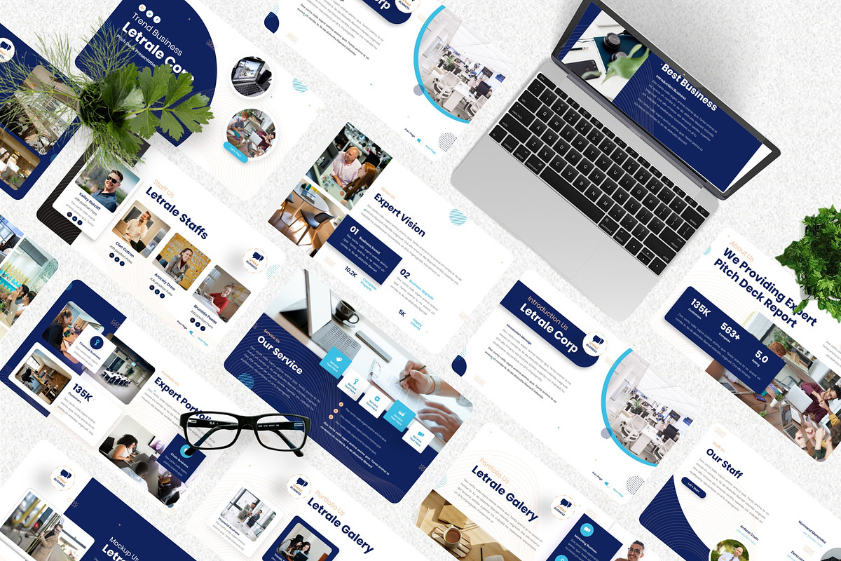 Letrale - Pitch Deck Keynote, a Presentation Template by Dhabee (Photo 1 of 7)