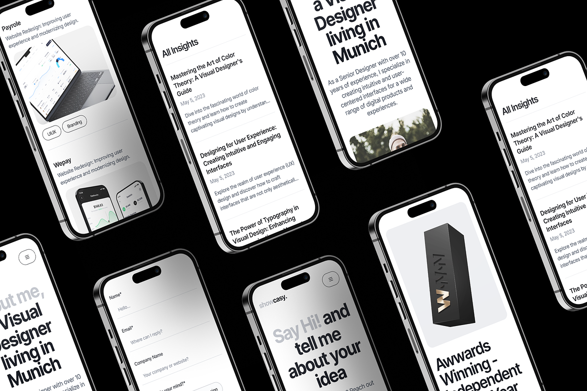 Showcasy - A Personal Portfolio Webs, an UI Kit Template by dhuhacreative (Photo 7 of 8)