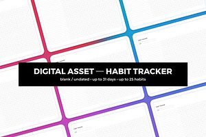 Planner Printable Habit Tracker