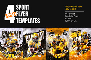 4 Sport Flyers Bundles