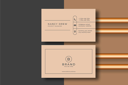 Minimalistic Creative Business Card, a Business Card Template by M9 Design