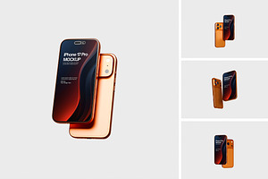 iPhoen 17 Pro Mockup, an iPhone Mockup by HanaSaka_Studio
