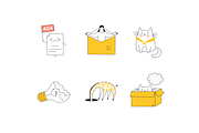 24 Cute 404 Illustrations. Chaos Cat, an Empty State Illustration by BadBrother (Thumbnail 12 of 14)