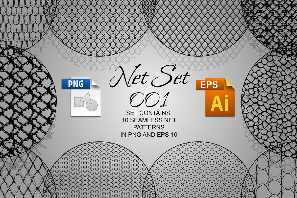 Net Set 001, a Pattern Graphic by Simple Design