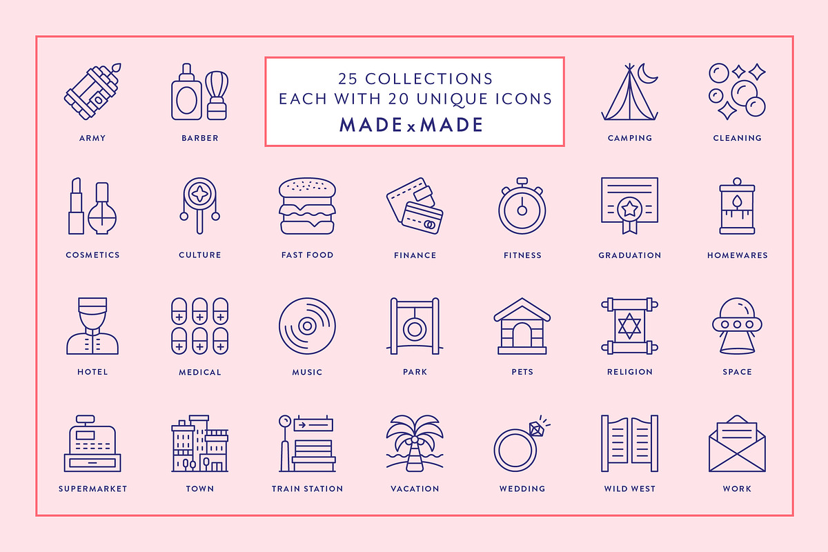 4x Mega Bundle (25% off) Line Icons, an Outline Icon by Made by Made (Photo 8 of 25)