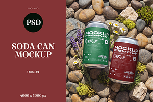 Soda Can Mockup
