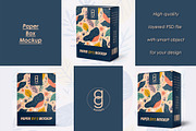 Paper Box Mockup, a Packaging Mockup by AG Mockups (Thumbnail 1 of 3)
