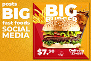 Social Media Fast Foods Template, a Social Media Template by rogeriomarcos (Thumbnail 4 of 5)