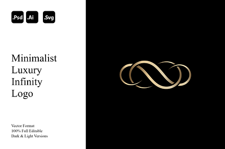 Minimalist Luxury Infinity Logo, a Branding & Logo Template by Luxury Logos