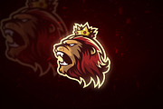 King Lion Mascot & Esport Logo, a Branding & Logo Template by Bagstudio Shop (Thumbnail 2 of 4)