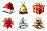 Christmas Winter Clipart Bundle, an Illustration by Creative Art (Thumbnail 3 of 9)