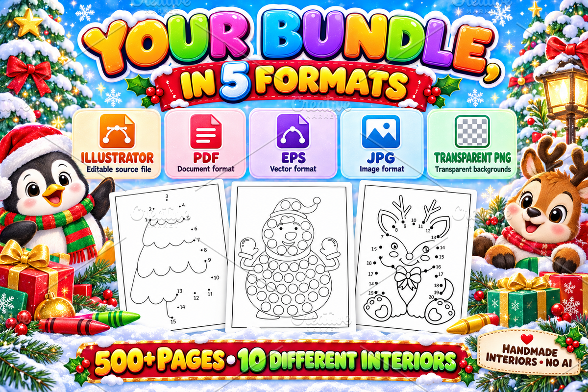 Christmas Dot to Dot Activity Book, a Seasonal Illustration by Ink Gallery (Photo 4 of 4)
