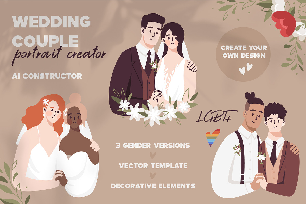 Wedding Portrait Creator, a Person Illustration by Frizenasya (Photo 1 of 14)