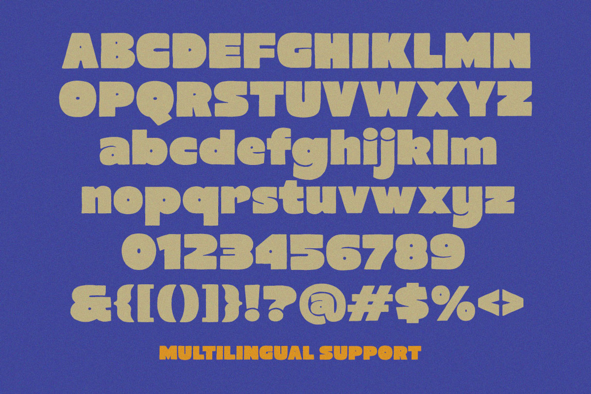 Dust Forge Chunky Sans Display Font, a Sans Serif Font by Letterhend Studio (Photo 4 of 9)