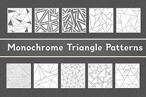 Monochrome Triangle Patterns