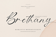 Brethany – Romantic Script Font