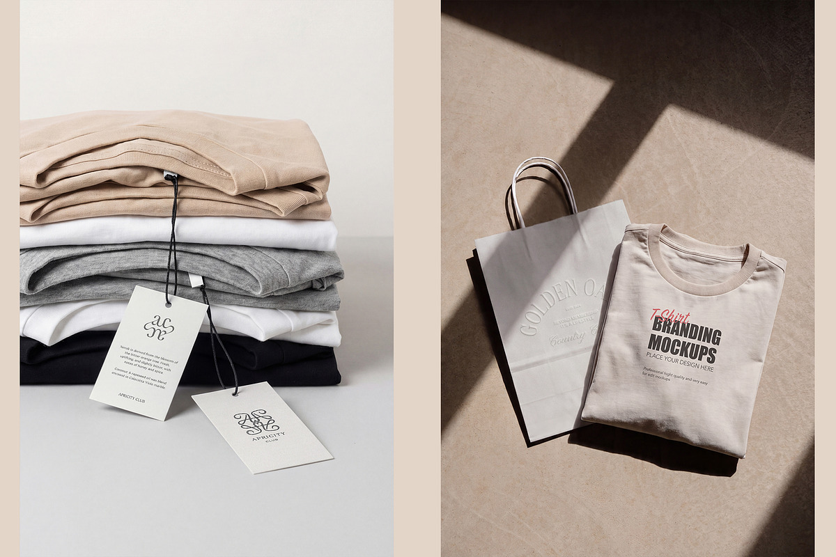 T-Shirt Branding Mockups, an Apparel Mockup by Dikarte.Store (Photo 7 of 9)