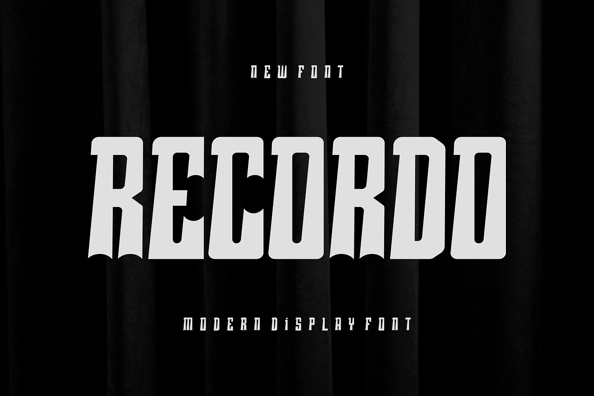 Recordo Font, a Sans Serif Font by albert_kalingga (Photo 1 of 5)