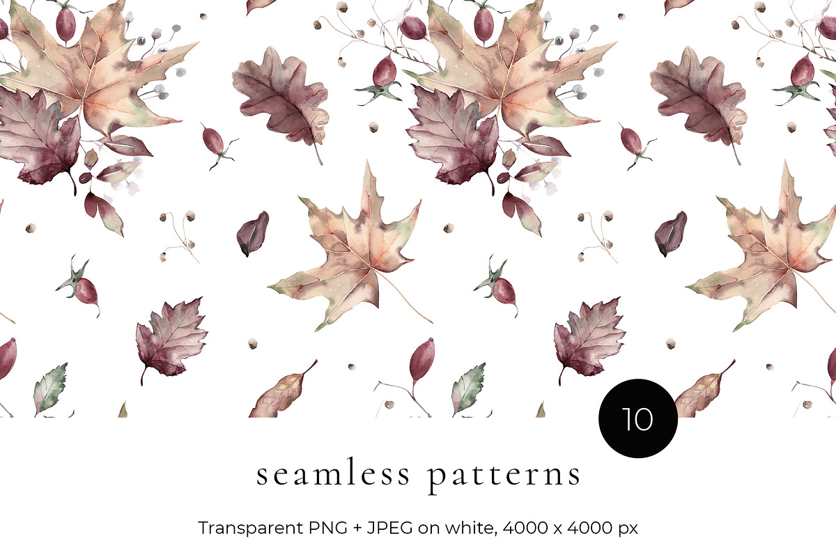 Tender Autumn Watercolor Set, an Object Graphic by Watercolor_Ma (Photo 4 of 5)